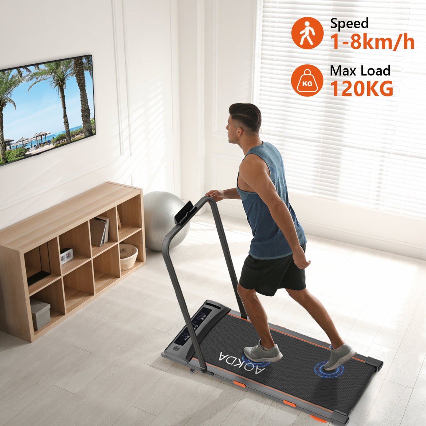 STRIDE+ Aokda Walk Pad Treadmill